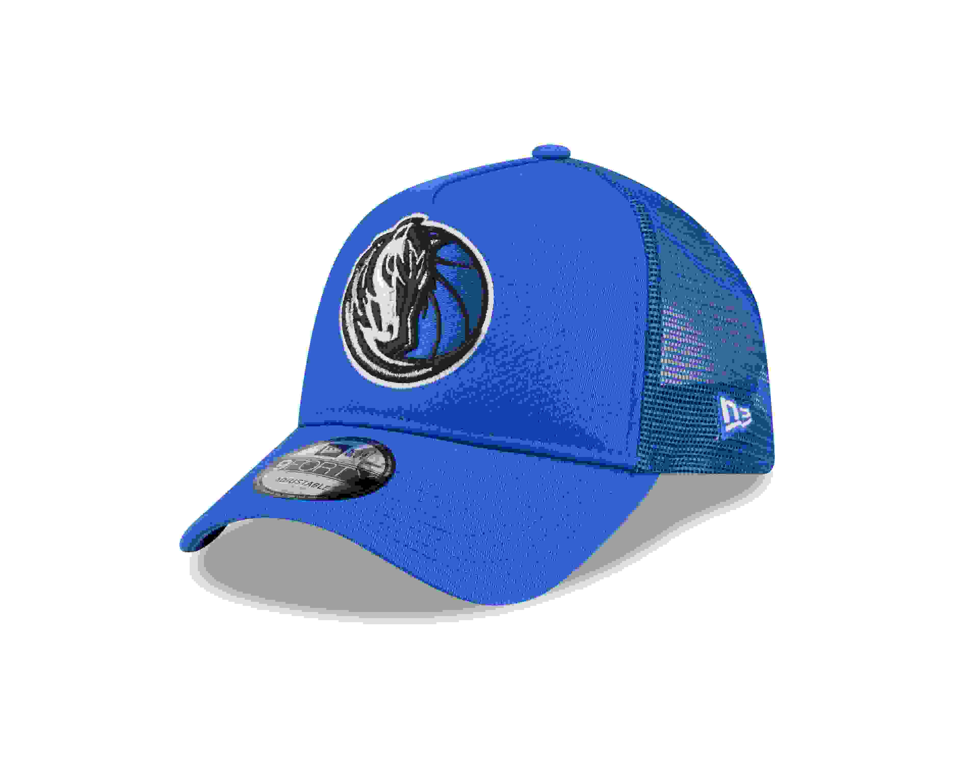 New Era Dallas Mavericks 9FORTY A-Frame Trucker Blue Snapback Hat